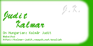 judit kalmar business card