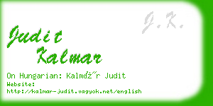 judit kalmar business card